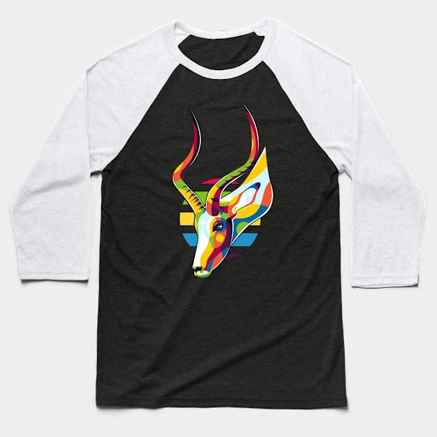 The Antelope Horns Baseball T-Shirt by wpaprint